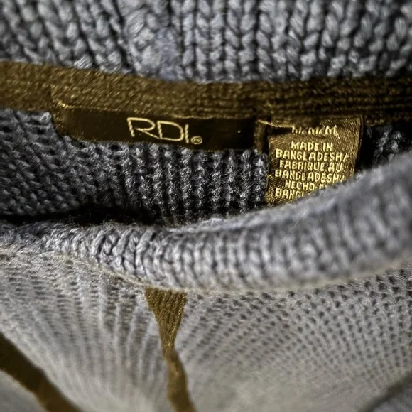 RDI Women's Blue Knit Hoodie M - Picture 2 of 4